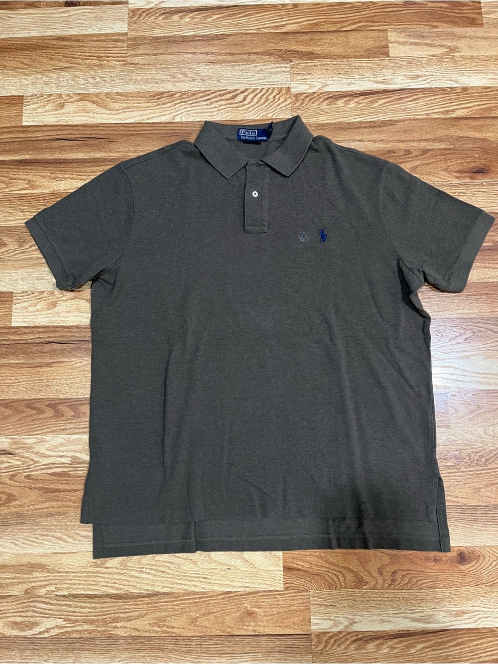 Polo Ralph Lauren Men’s Custom Fit Green Solid Short Sleeve Knit Polo - XL